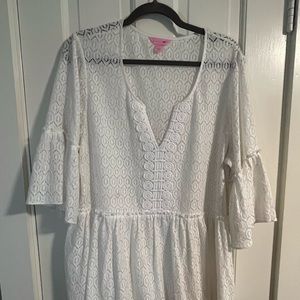 Lily Pulitzer Gel-Lace Top, size XL